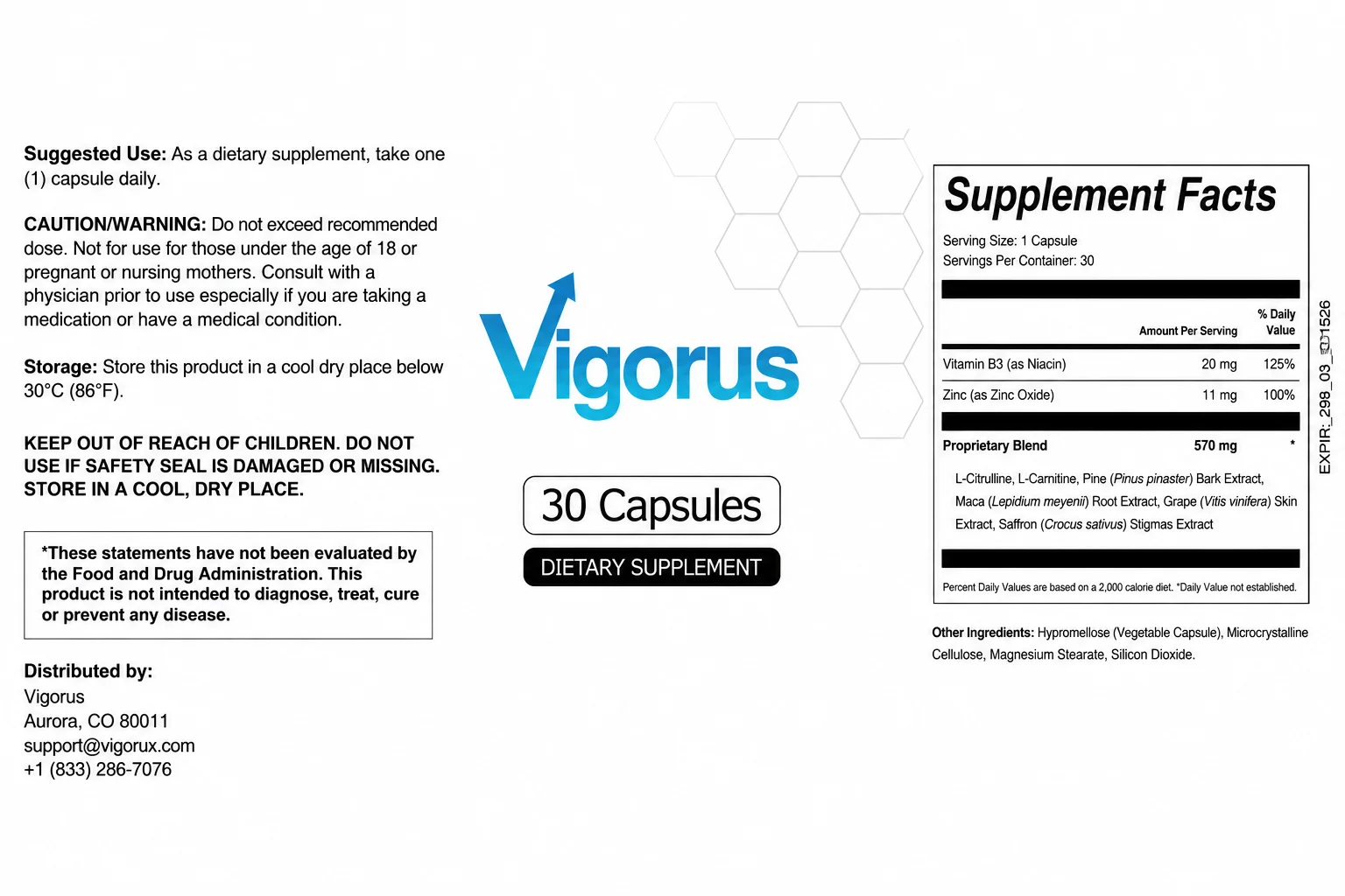 Vigorus safety and side effects
